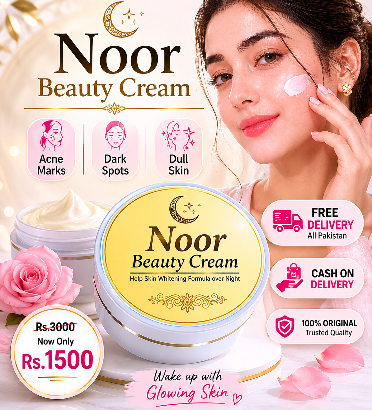 Noor Beauty Cream | Acne Marks & Dark Spots Care