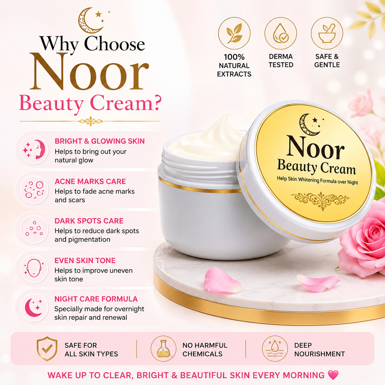 Noor Beauty Cream | Acne Marks & Dark Spots Care