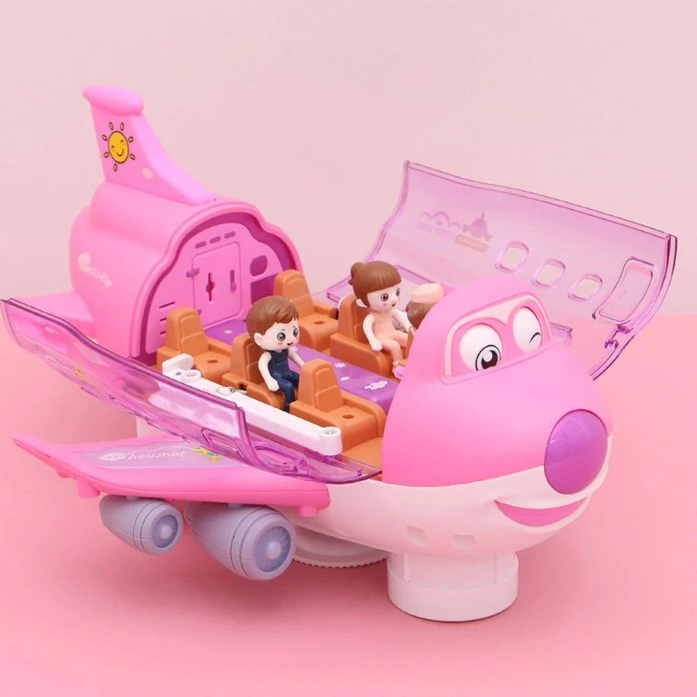 360° Musical Rotating Airplane Toy with Lights for Kids
